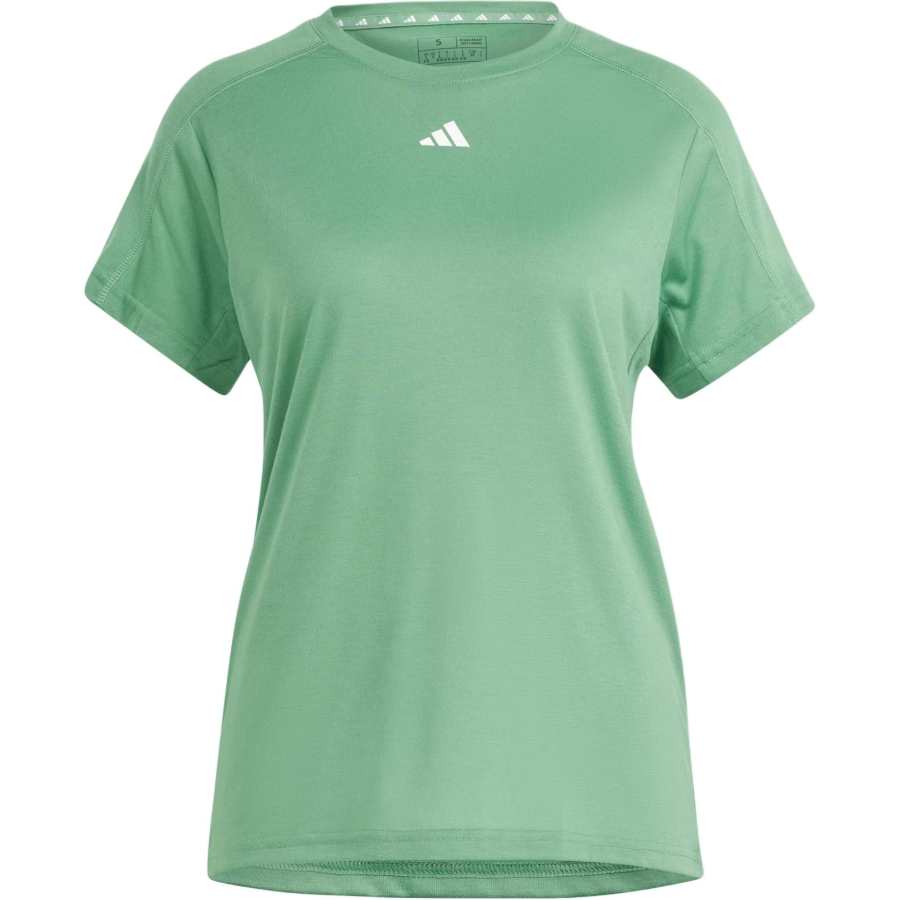 Adidas Adidas Women's Aeroready Train Essentials Minimal Branding Crewneck T Shirt Preloved Green