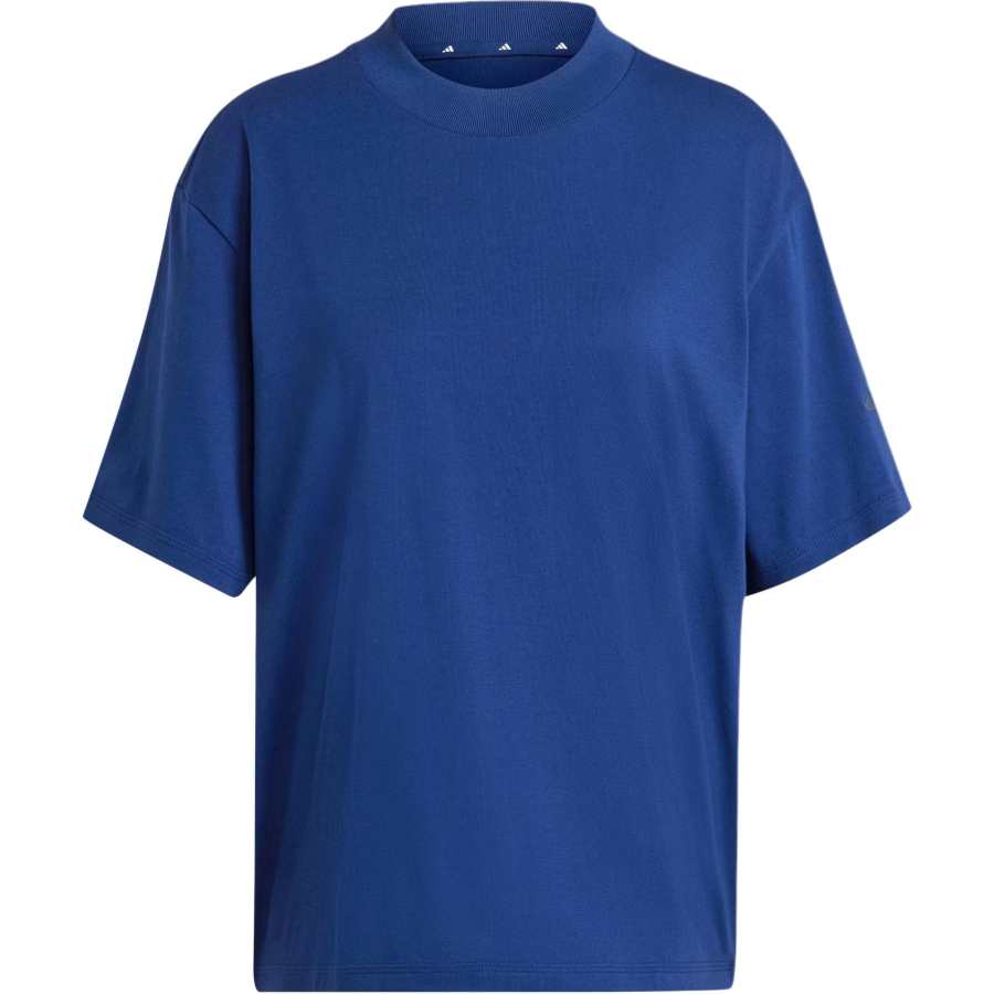 Adidas Adidas Women's Essentials Contemporary Logo Boyfriend T Shirt Dark Blue