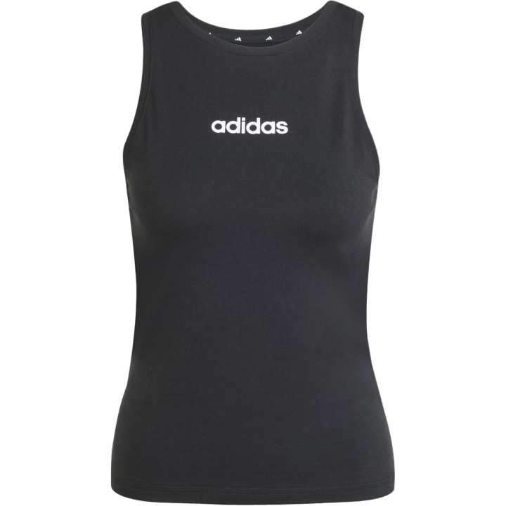 Adidas Adidas Women's Essentials Linear Slim Cotton Tank Top Black/White