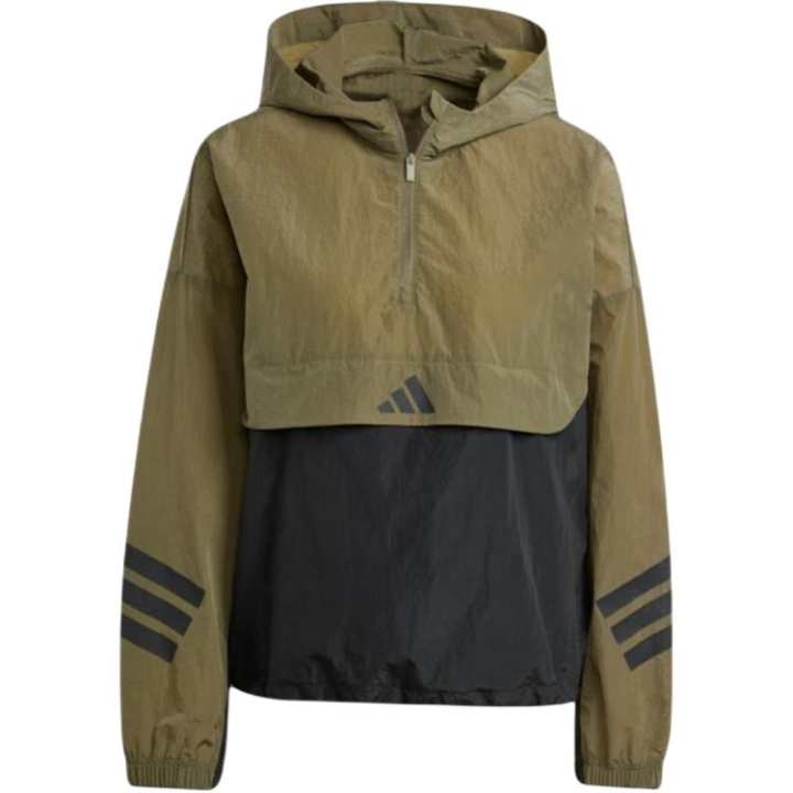 Adidas Adidas Women's Future Icons 3 Stripes Windbreaker Olive Strata