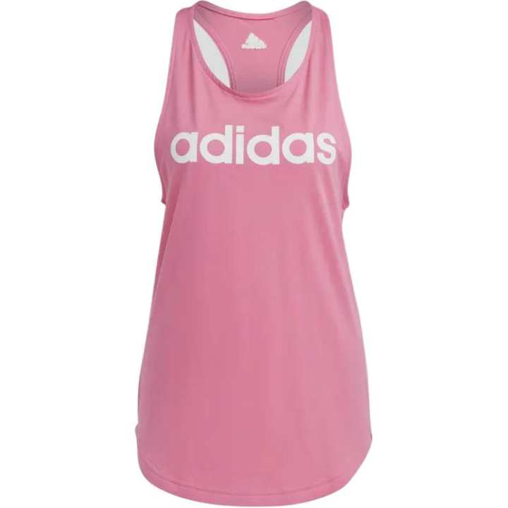 Adidas Adidas Women's Essentials Loose Logo Tank Top Pulse Magenta/White