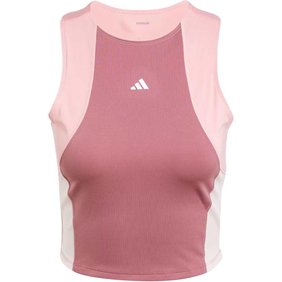 Adidas Adidas Women's Techfit Colorblock Crop Tank Top Preloved Crimson