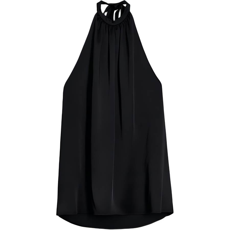 ZARA 50th Anniversary Collection Tank Tops Women's Black Halter Neck