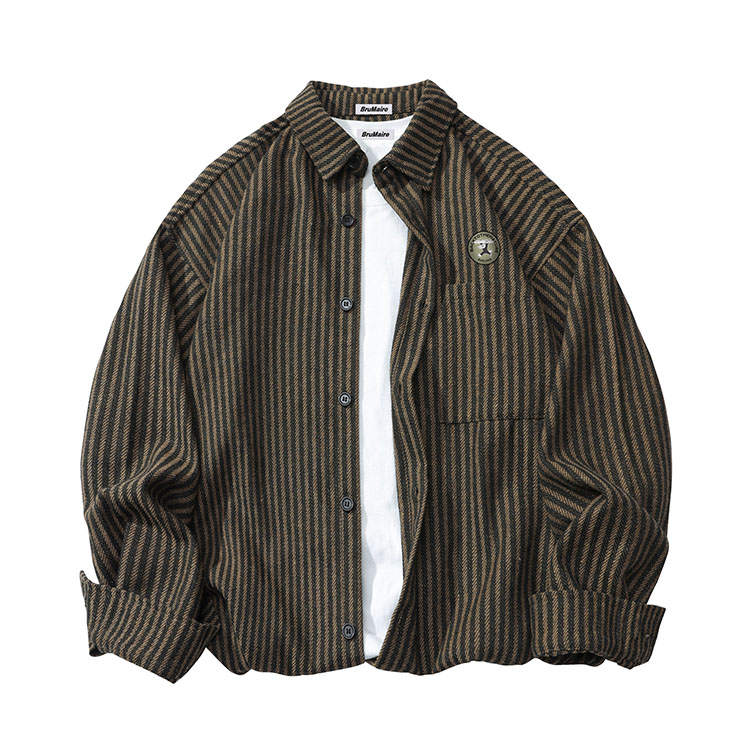 BRUMAIRE Shirt Coat Unisex Black White