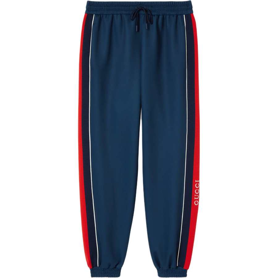 GUCCI Neoprene Sportswear Pants With Web