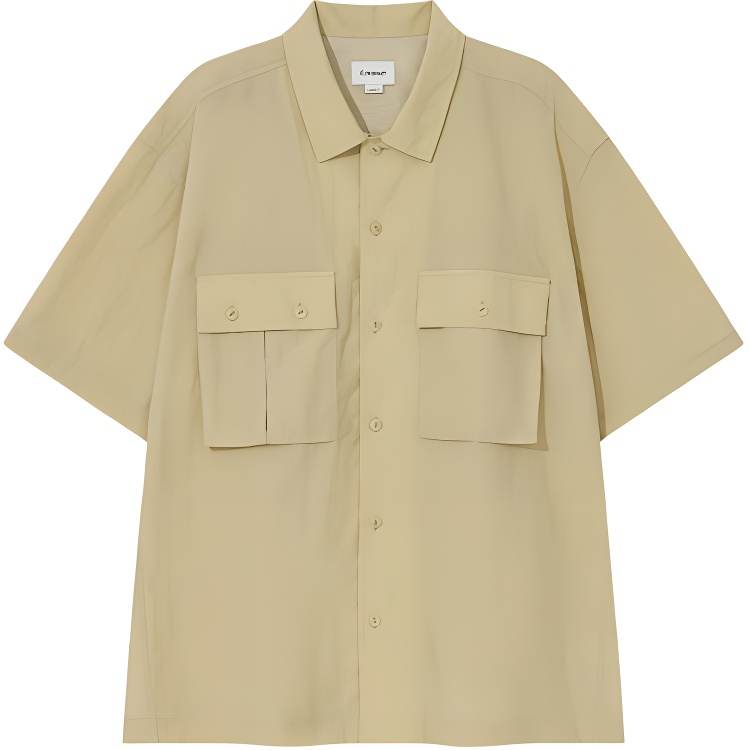 COVERNAT Shirts Unisex Beige Lapel Moderate Other