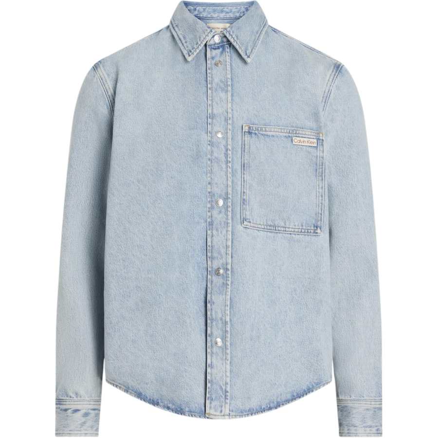 CALVIN KLEIN SS25 Denim Jacket Men's Blue