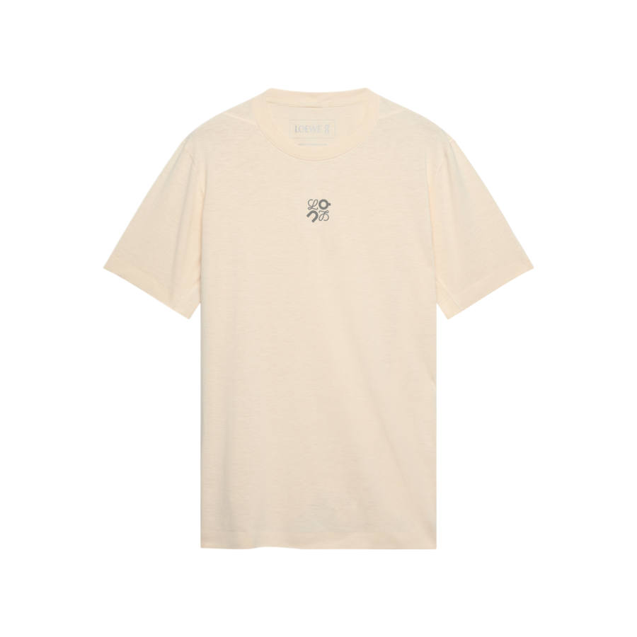 On x LOEWE ACTIVE SS25 T Shirt Unisex Beige Yellow