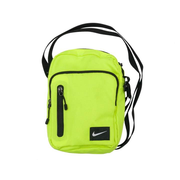 Nike Nike Core Polyester Crossbody Bags Small Unisex Yellow Green
