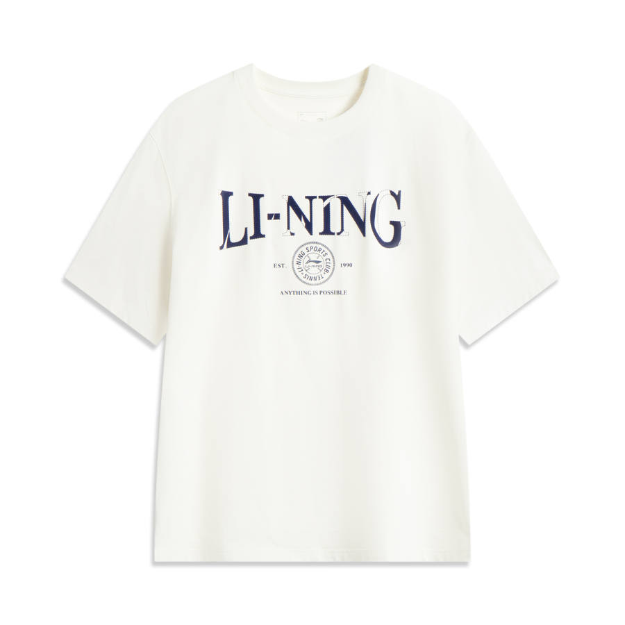 Li-Ning Li Ning Sports Trendy Collection T Shirt Men's Ivory