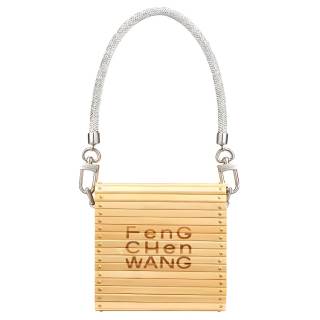 Feng Chen Wang Bamboo Shoulder Bag, Crossbody Bag, Handbag Unisex Diamond Color