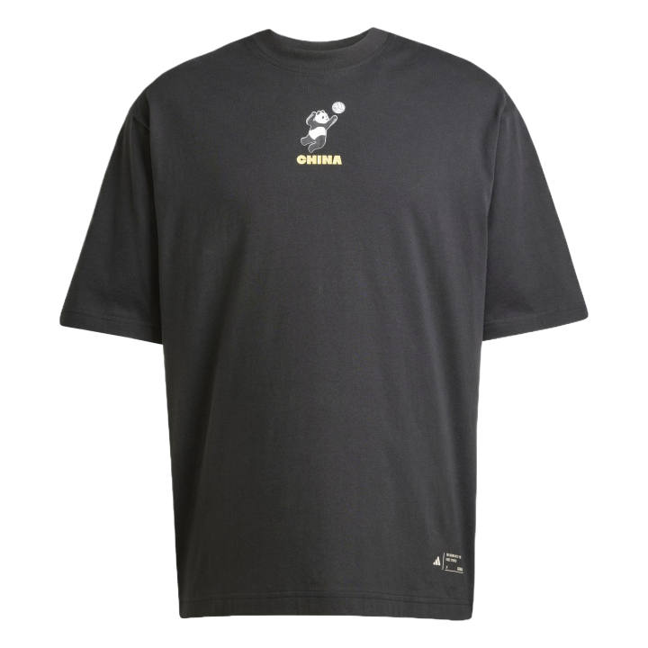 Adidas Adidas T Shirts Unisex Black Crew Neck Moderate Straight Fit