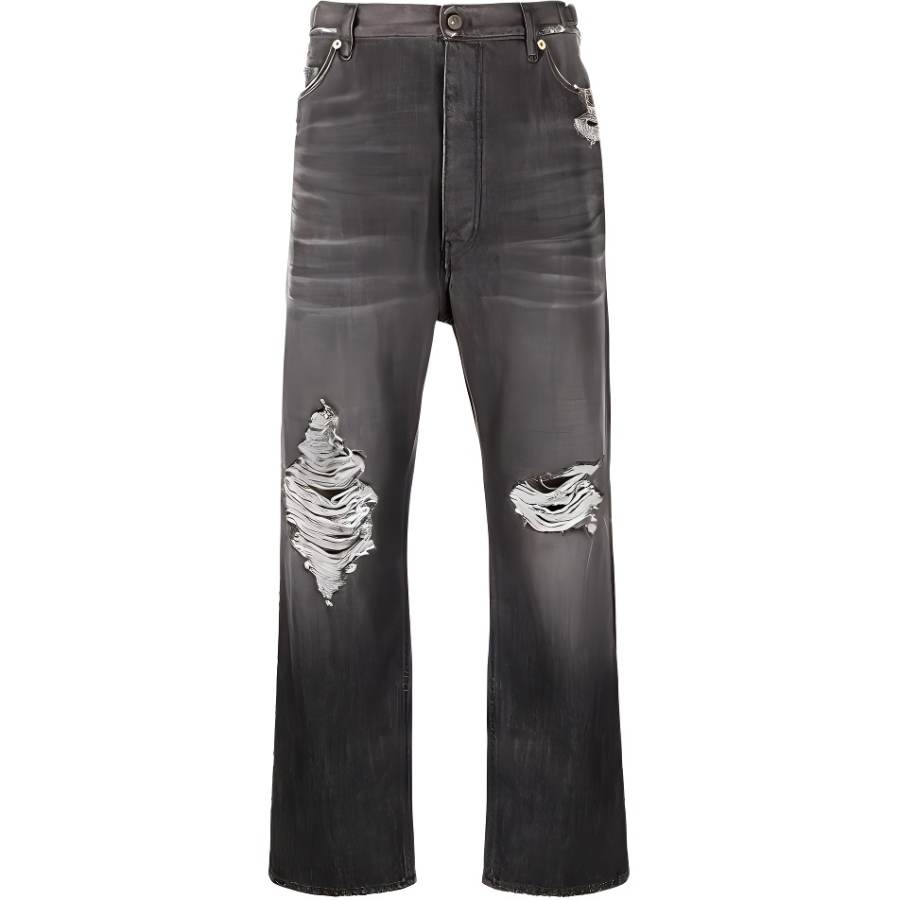 Balenciaga 【Previous Season】ripped straight-leg jeans