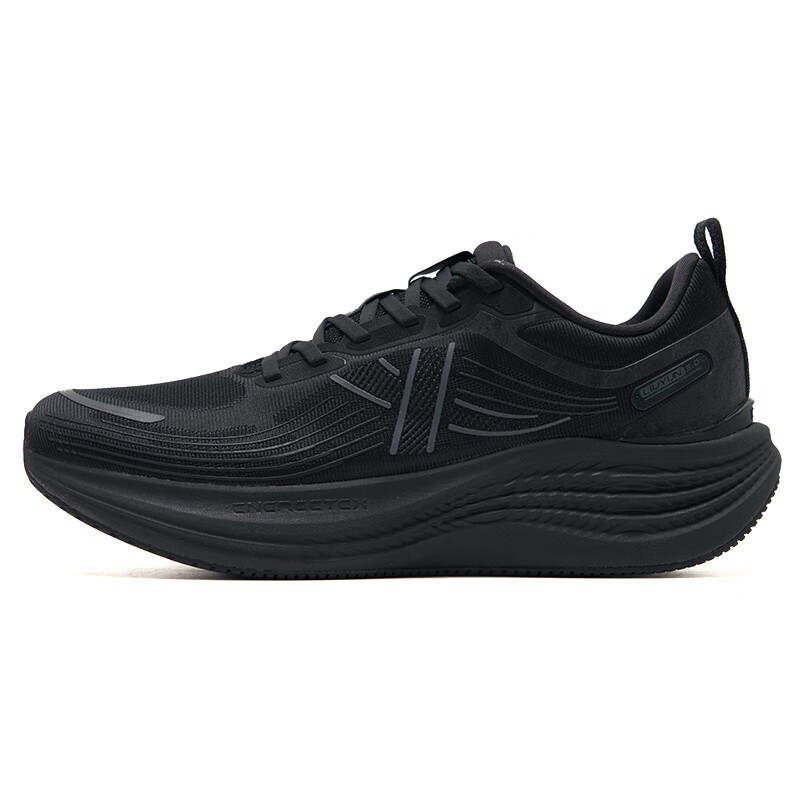 XTEP Cushioning Slip Resistant Low top Casual City Commuting Running Shoes Men's Black