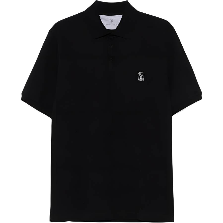 Brunello Cucinelli Polo Shirt Standard Men's Black
