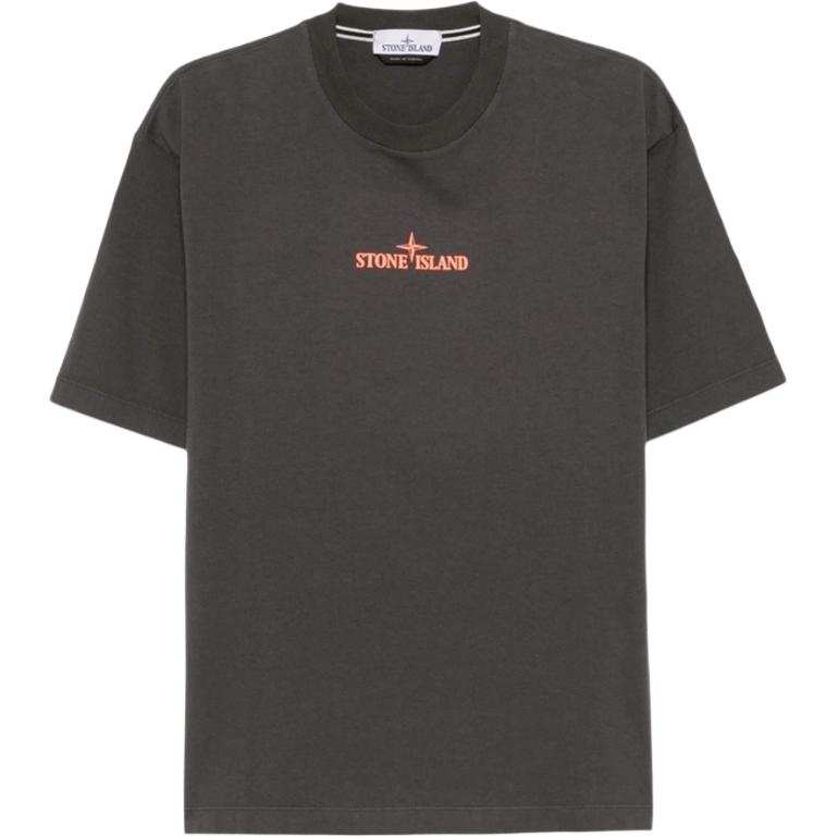 Stone Island Logo-Printed Crewneck T-Shirt