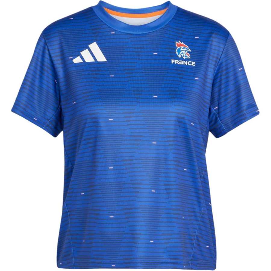 Adidas Adidas Women's France Handball T Shirt Semi Lucid Blue