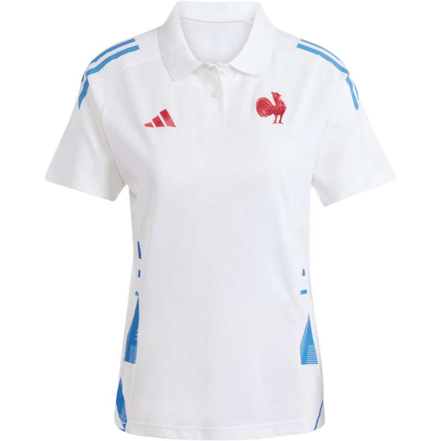 Adidas Adidas Women's France Rugby Polo Shirt White