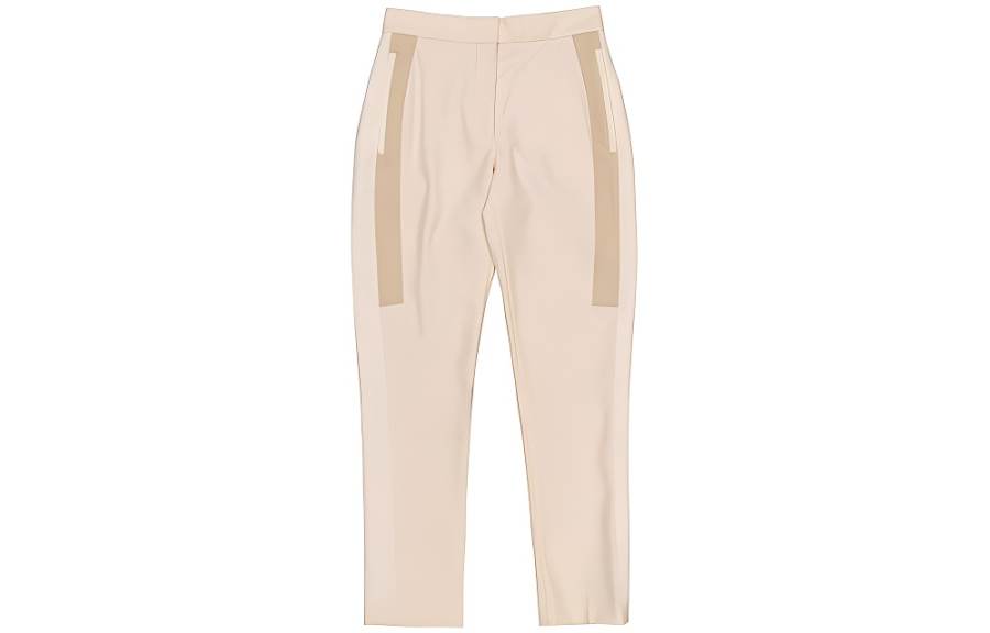 Burberry Casual Pants Women's Beige Moderate Straight Fit Pants