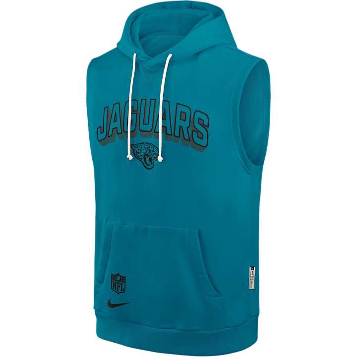 Nike Nike Jacksonville Jaguars Sideline Men's Nike Dri-FIT Nfl Sleeveless Pullover Hoodie