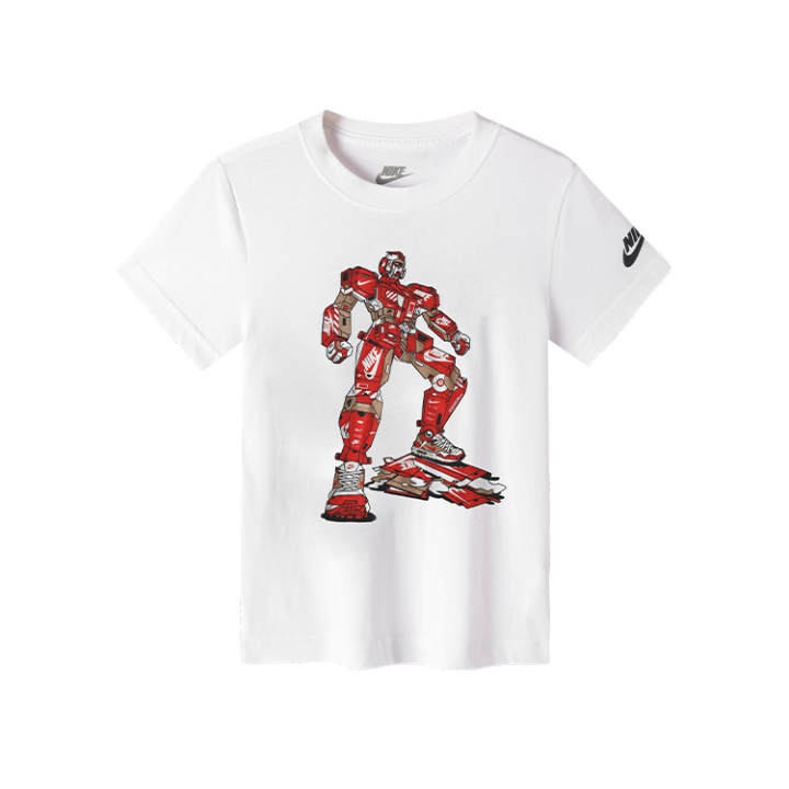 Nike Nike T Shirt Pure White Children Aged 3 7 Years Old