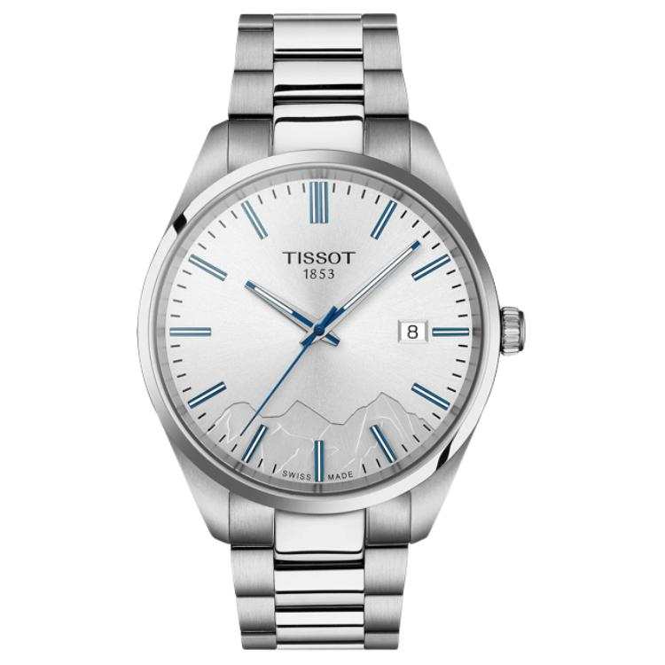 TISSOT PR100 Collection Quartz Movement Men's Watches Watch 40mm Silver Dial Stainless Steel Case