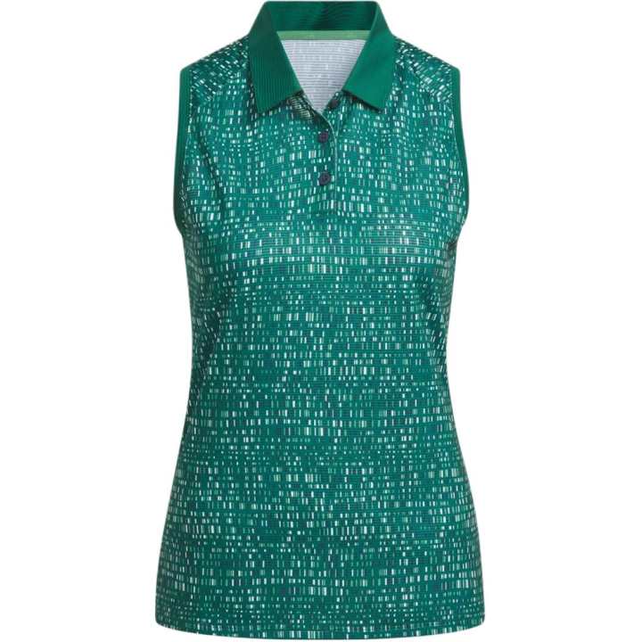 Adidas Adidas Women's Ultimate365 Printed Polo Shirt Collegiate Green