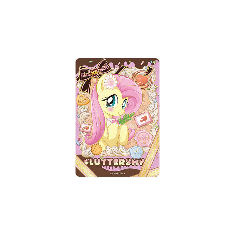 KAYOU My Little Pony, Fluttershy Rainbow Bag Fourth Edition XR Card IP / Anime Cards 1 Pc