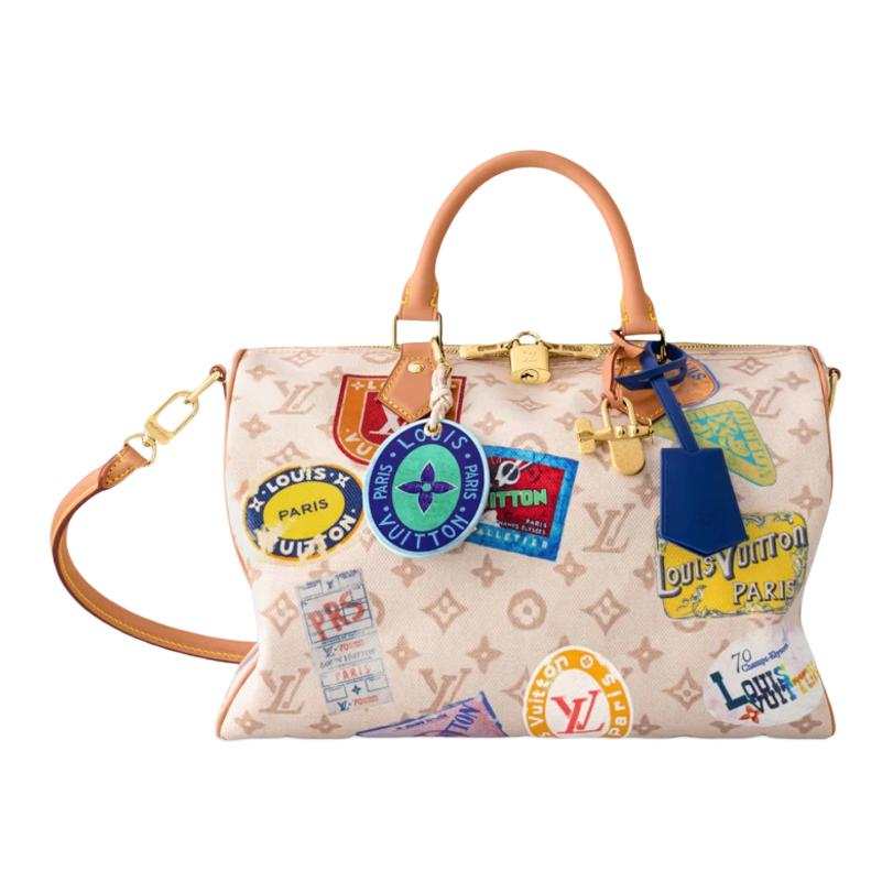 LOUIS VUITTON LOUIS VUITTON Speedy Soft 30 Monogram Dune Pink Multicolor