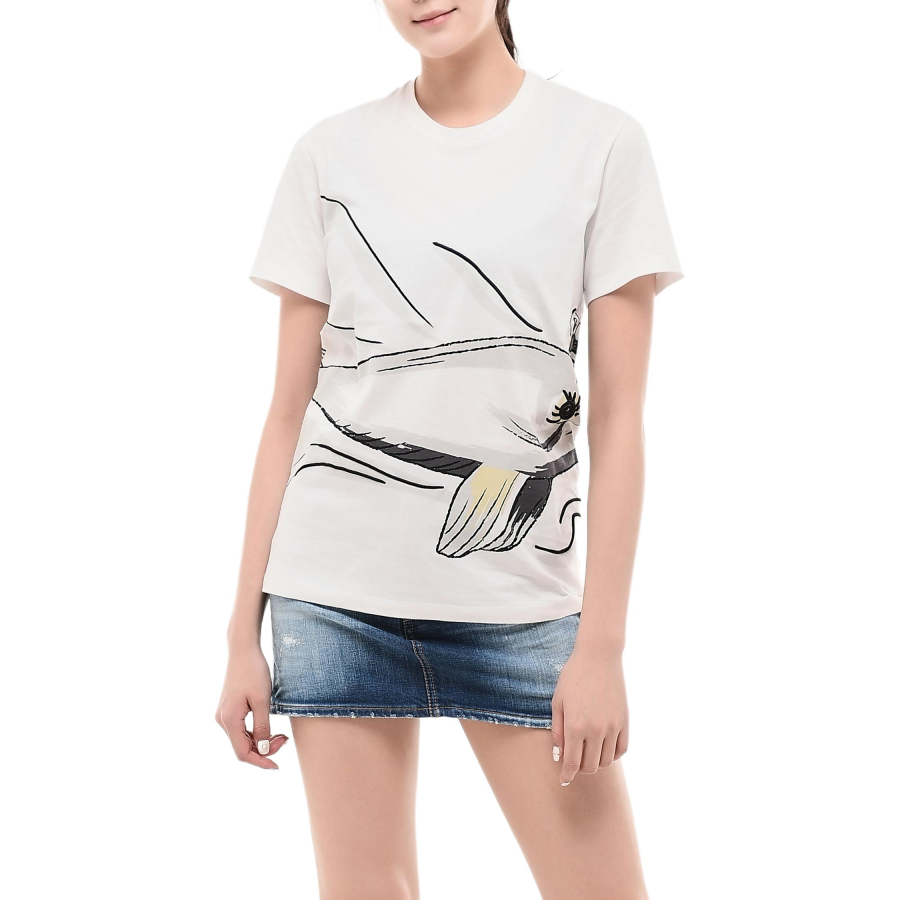Moncler Regular T Shirt Women's Ivory