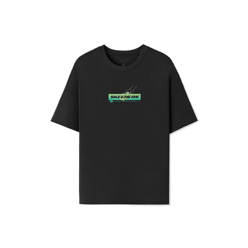 Skechers T Shirt Unisex Black 0018