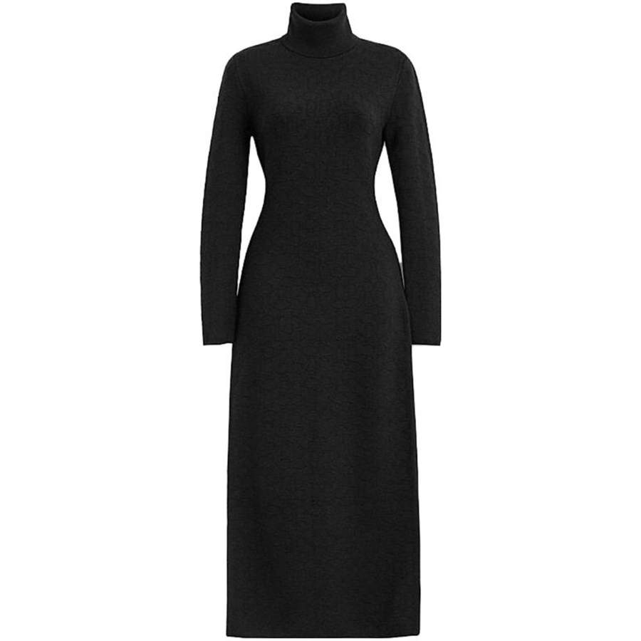 COACH Long Sleeved Dress Women's Black