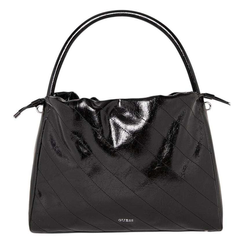 GUESS Artificial Leather Tote Bag, Shopping Bag, Handbag Medium Women's Black
