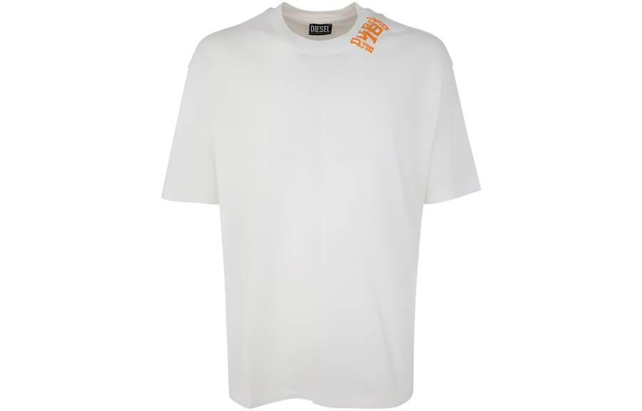 DIESEL DIESEL T Shirts Men's White Crew Neck Moderate