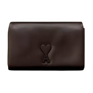 AMIPARIS Paris Ami De Coeur Logo Plaque Foldover Top Shoulder Bag