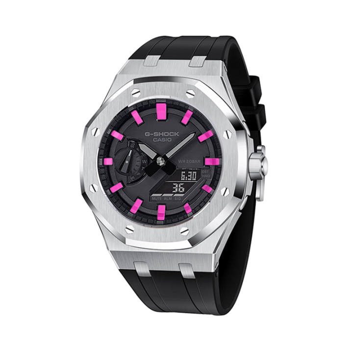 CASIO CASIO Custom Collection Electronic Movement Resin Strap Watch Unisex Black Dial