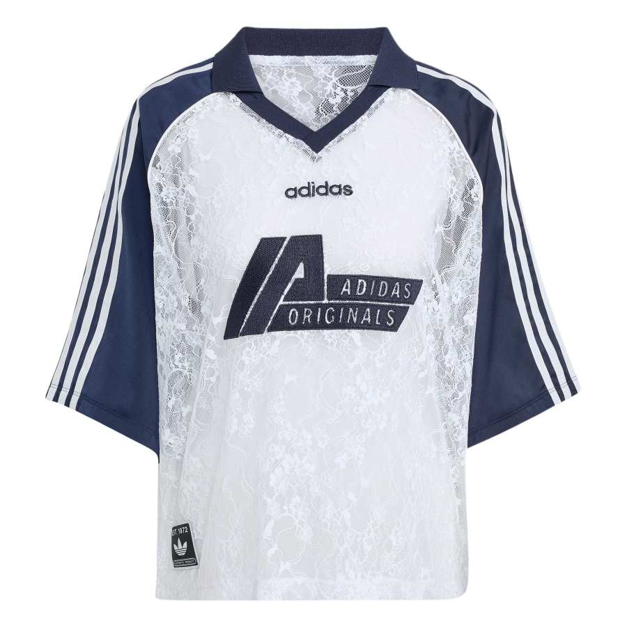 Adidas Originals LACE Soccer Jersey Women's White/Dark Indigo