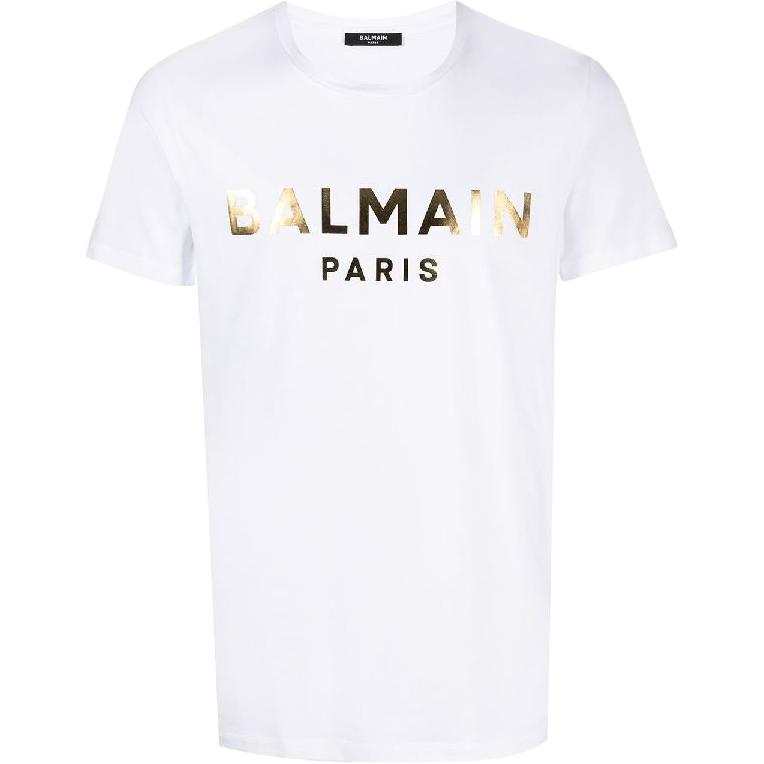 BALMAIN BALMAIN Logo Printed Crewneck T Shirt