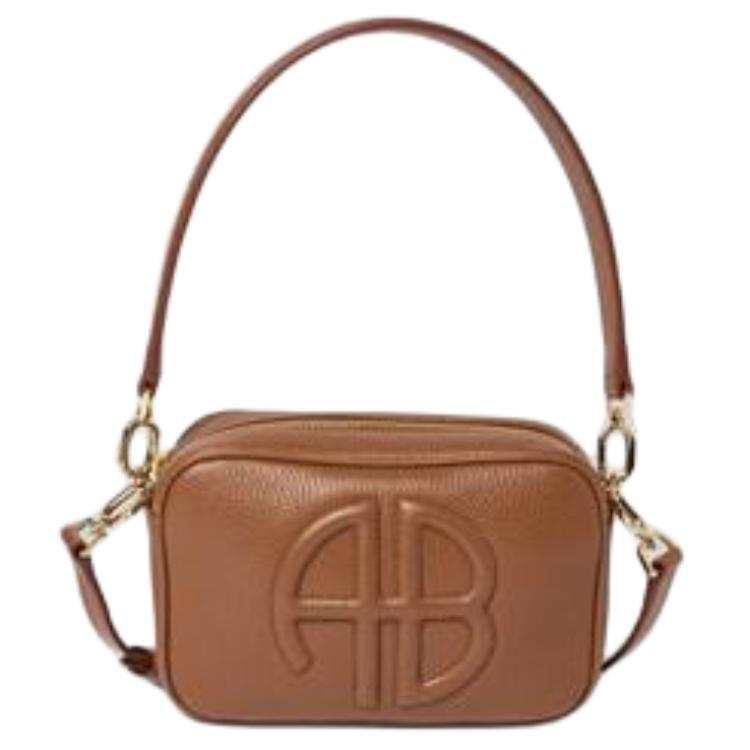 Anine Bing Calfskin Crossbody One Shoulder Handbag Women's Brown