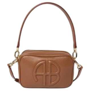 Anine Bing Calfskin Crossbody One Shoulder Handbag Women's Brown