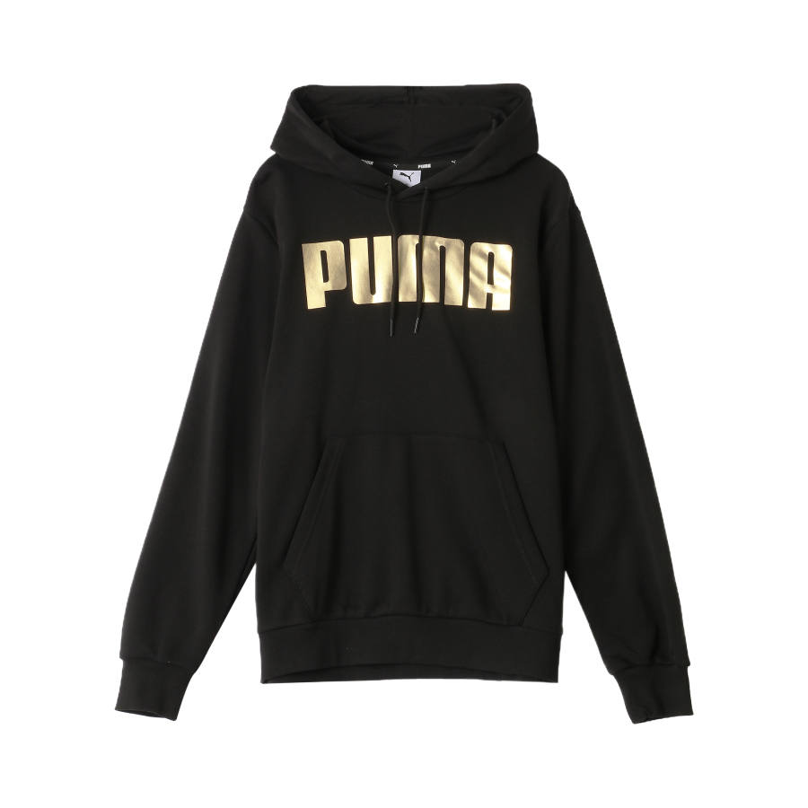 PUMA ESSBIG ESS HOODY TR PUMA M Sweatshirt Men's Black Gold