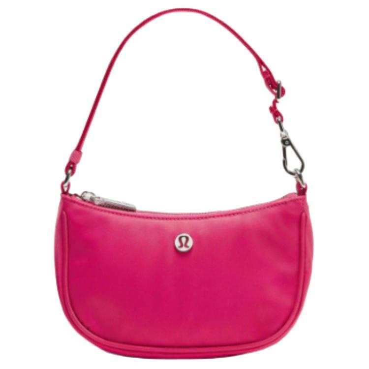 Lululemon Recycled Nylon Shoulder Bag Mini Women's Raspberry Sauce Pink