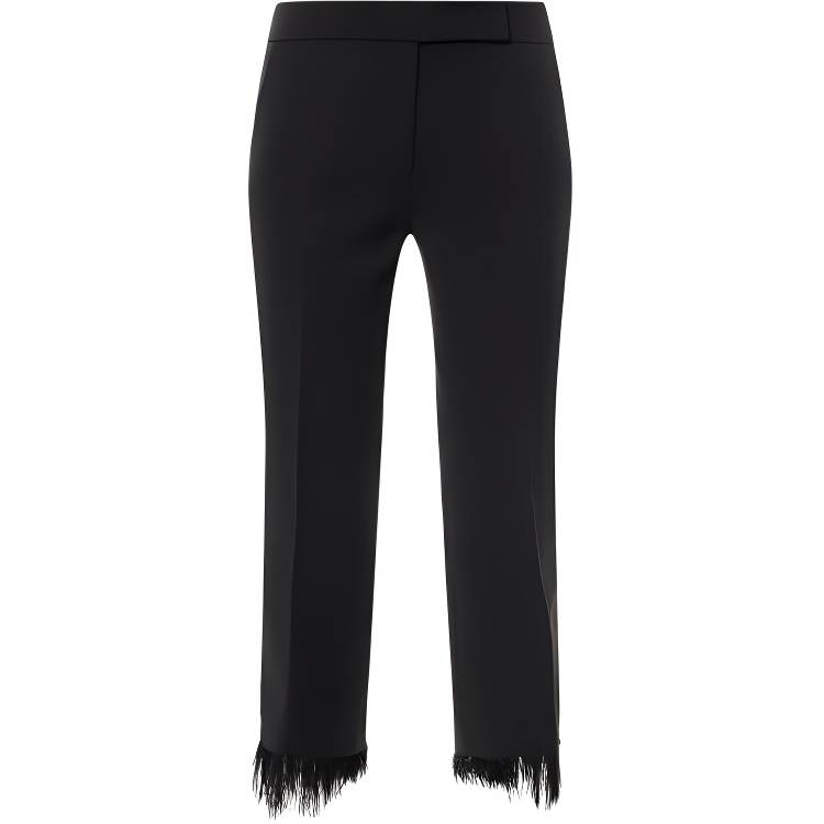 MICHAEL KORS Michael Kors feather-trim tailored trousers