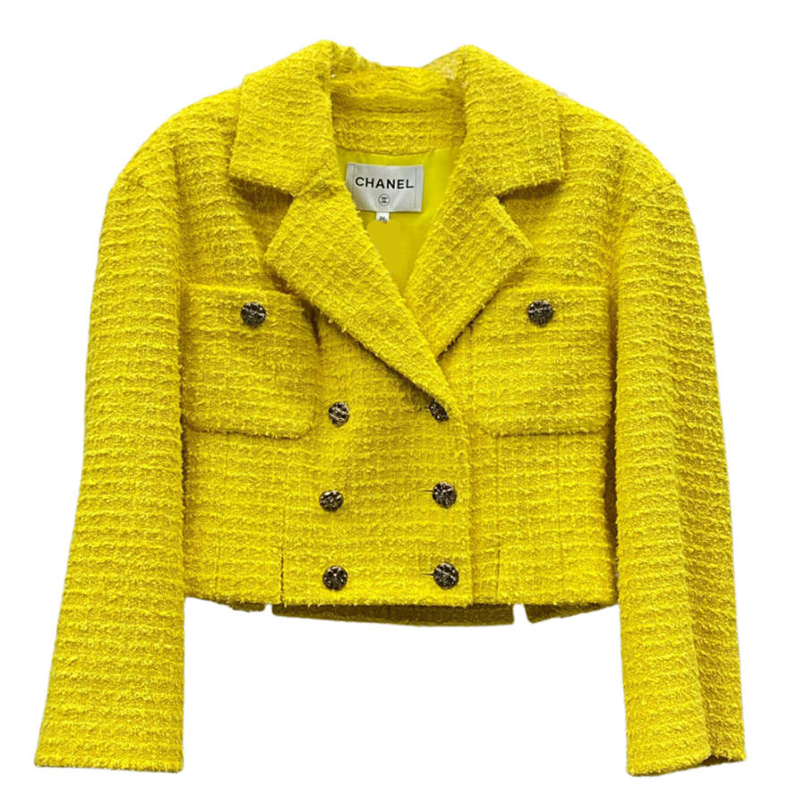 CHANEL 22S Spring Summer Premium Product Collection Jackets & Coats Women's Yellow