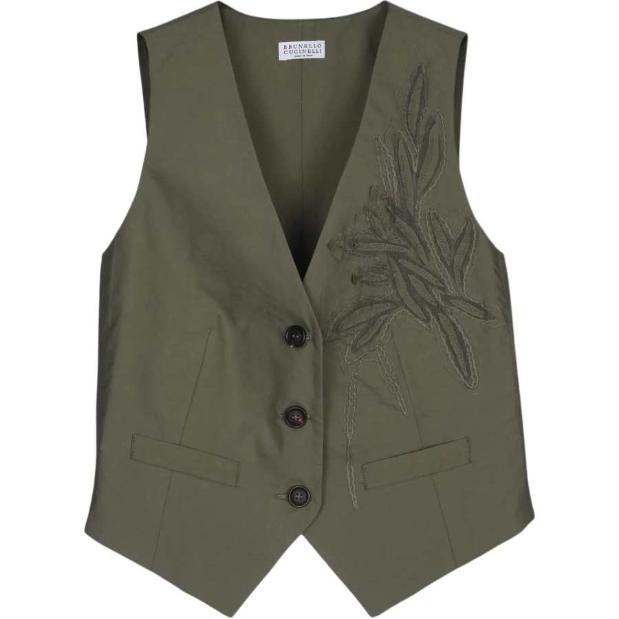 Brunello Cucinelli Vest Women's Green