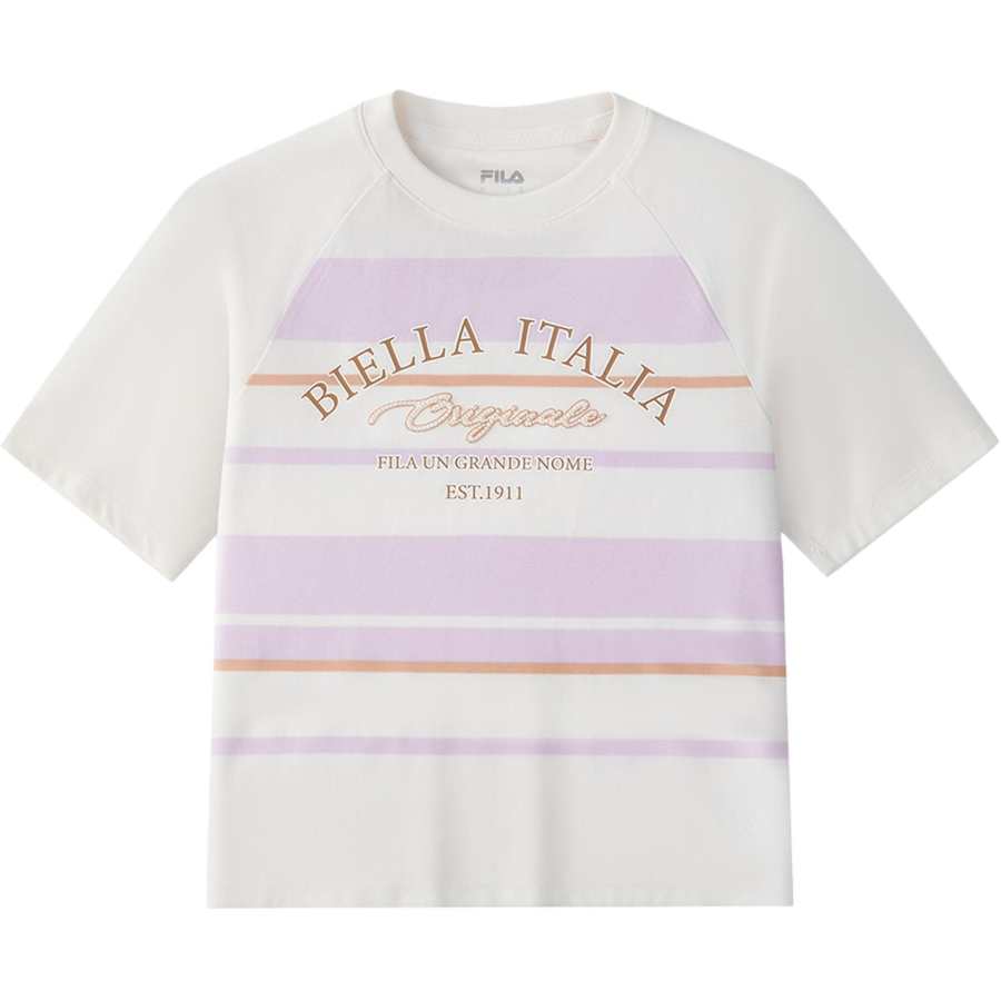 FILA KIDS Classic Lifestyle T Shirt SS25 White Teenagers