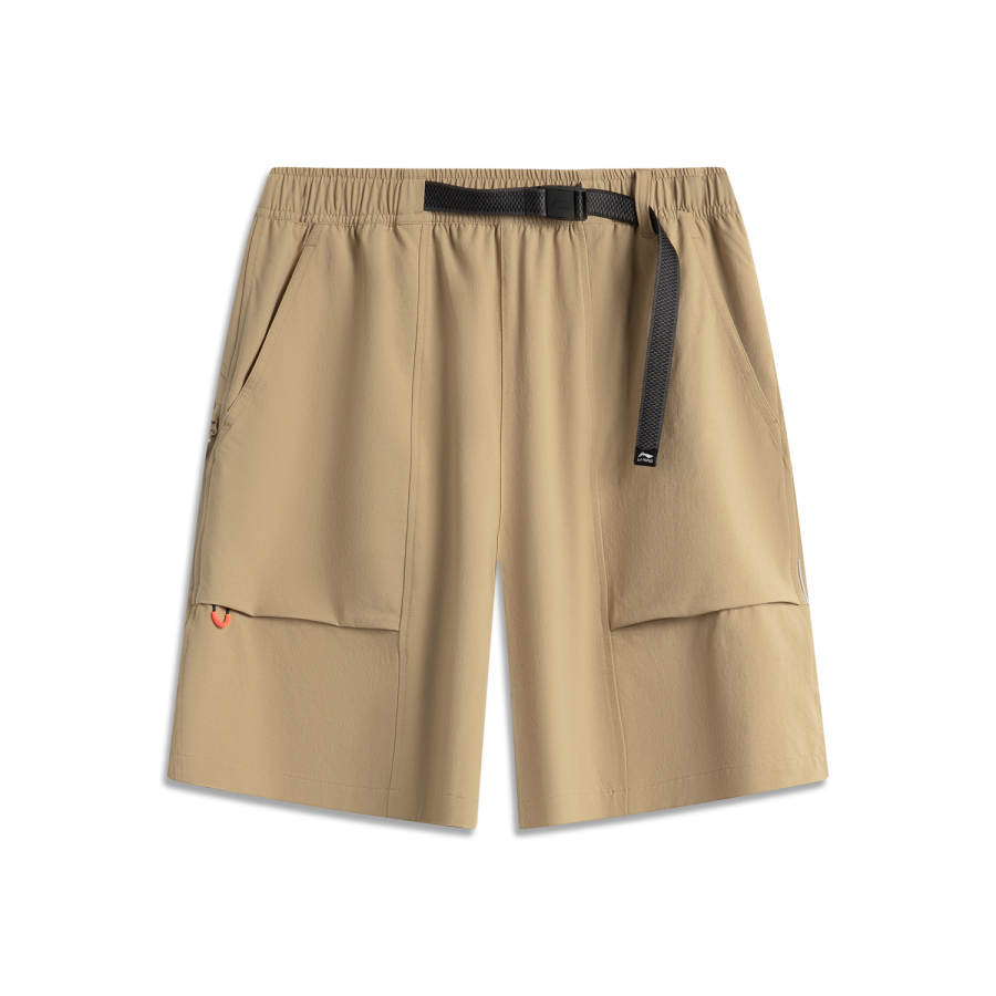 Li-Ning Li Ning Sports Life Collection Sports Shorts Men's Coffee Khaki