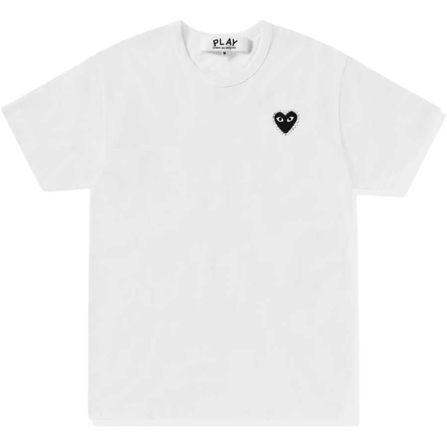 CDG Play COMME DES GARCONS SHIRT Emblem Rhinestone Heart T-Shirt