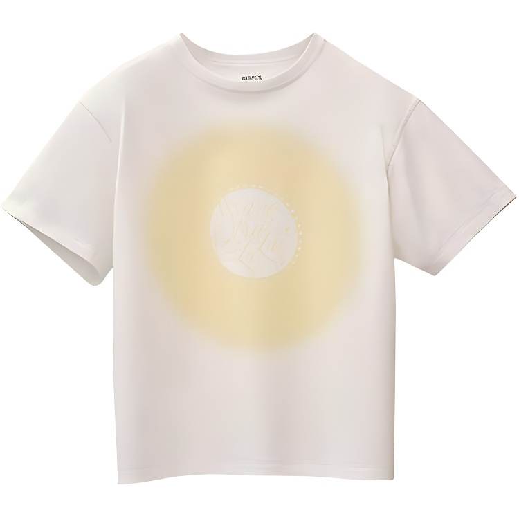 HERMES T Shirts Women's White Crew Neck Moderate Straight Fit