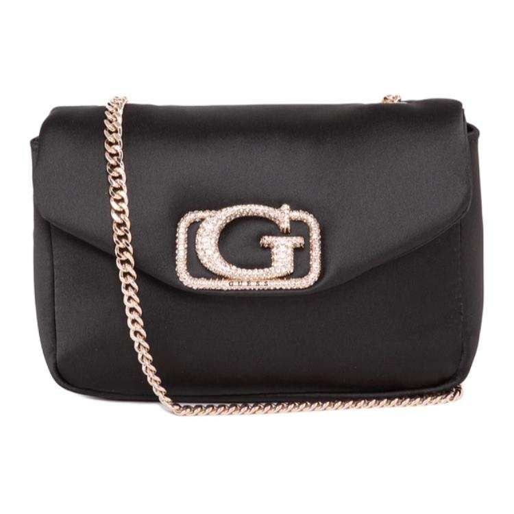 GUESS GUESS Fabric Shoulder Bag Medium Women's Black